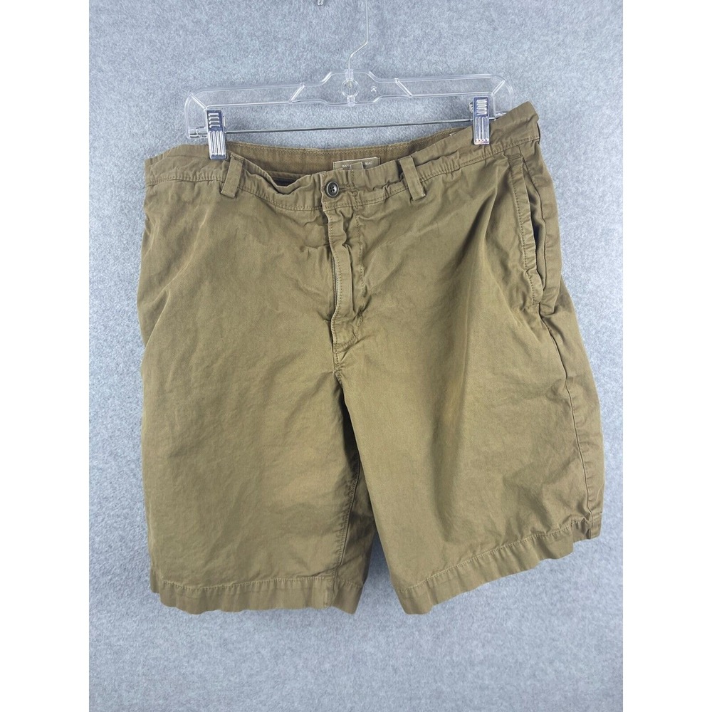 Banana Republic Chino Shorts Men's 36 Khaki Brown Relaxed Fit Military Utility